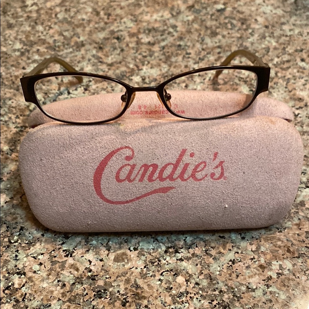Candie's Bronze Glasses with Protective Case